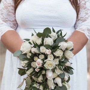 Torrid White Satin Bridal Gown